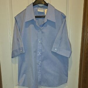 Liz Claiborne Denim Top. Sz 16. Non Iron.